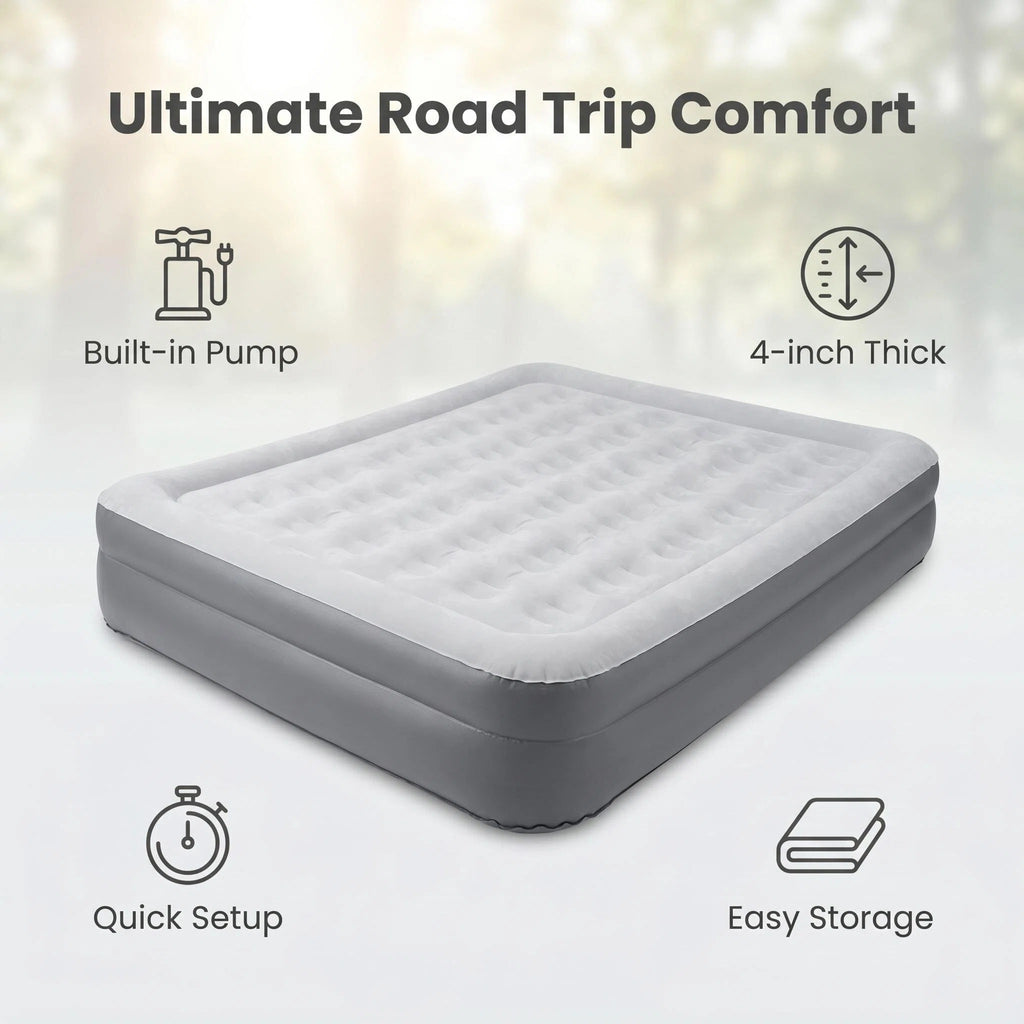 Premium SUV Air Mattress, Car Camping Inflatable Bed for SUV Trunk
