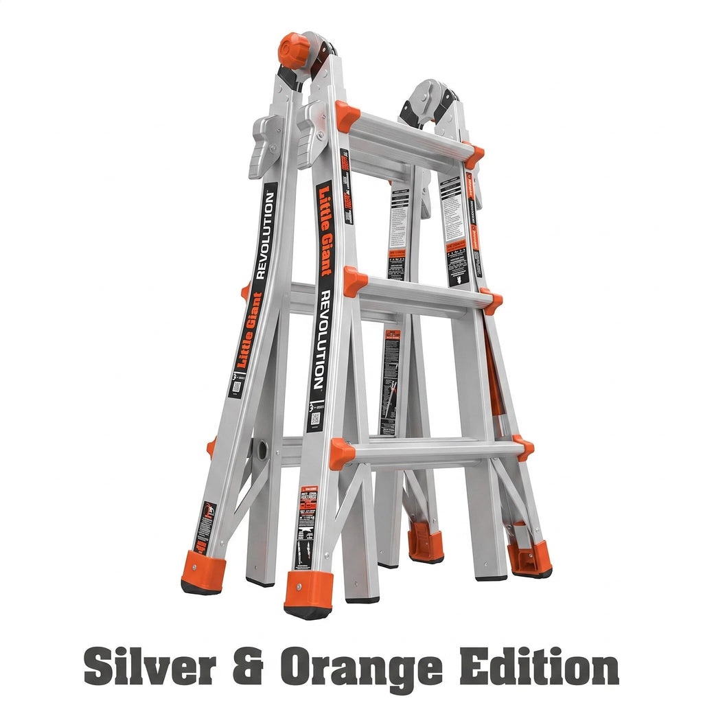 Multi-Position Ladder, Aircraft-Grade Aluminum Ultra-Lightweight Step Ladder