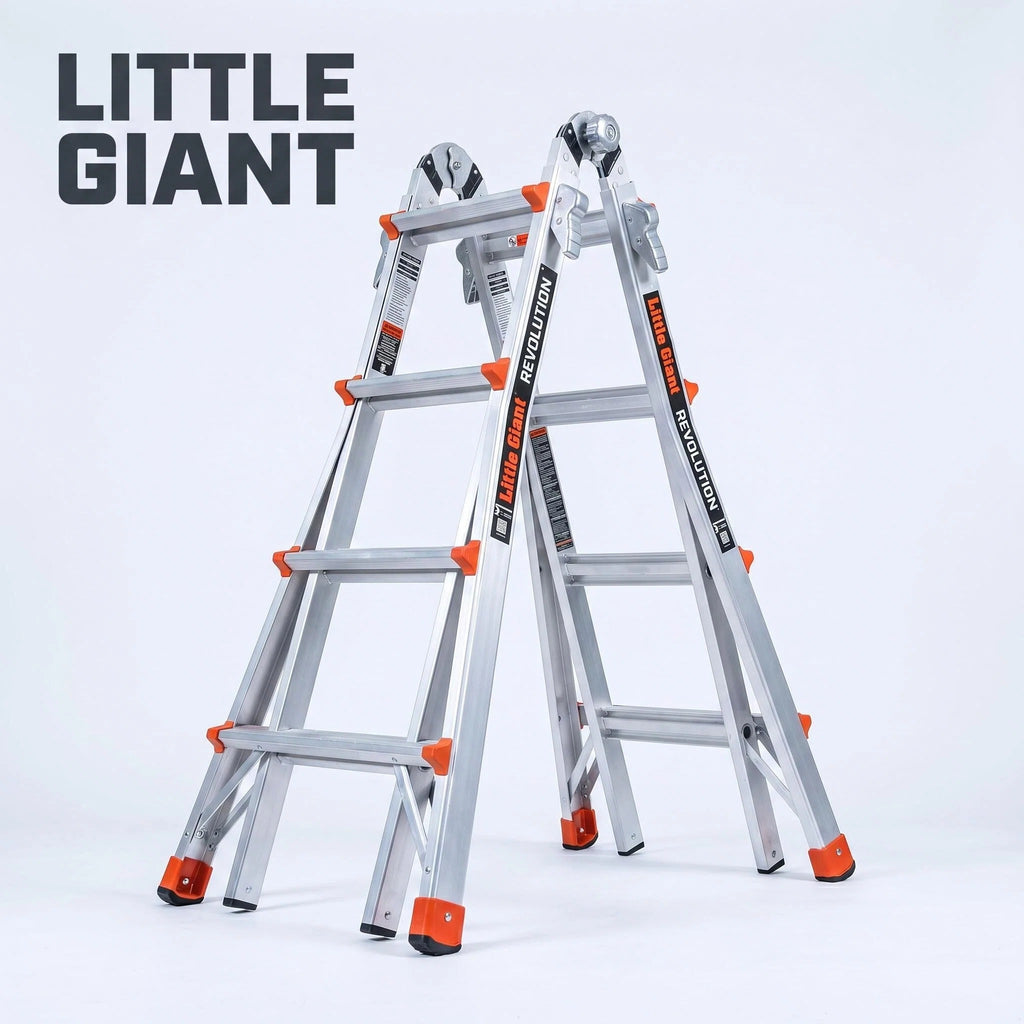 Multi-Position Ladder, Aircraft-Grade Aluminum Ultra-Lightweight Step Ladder