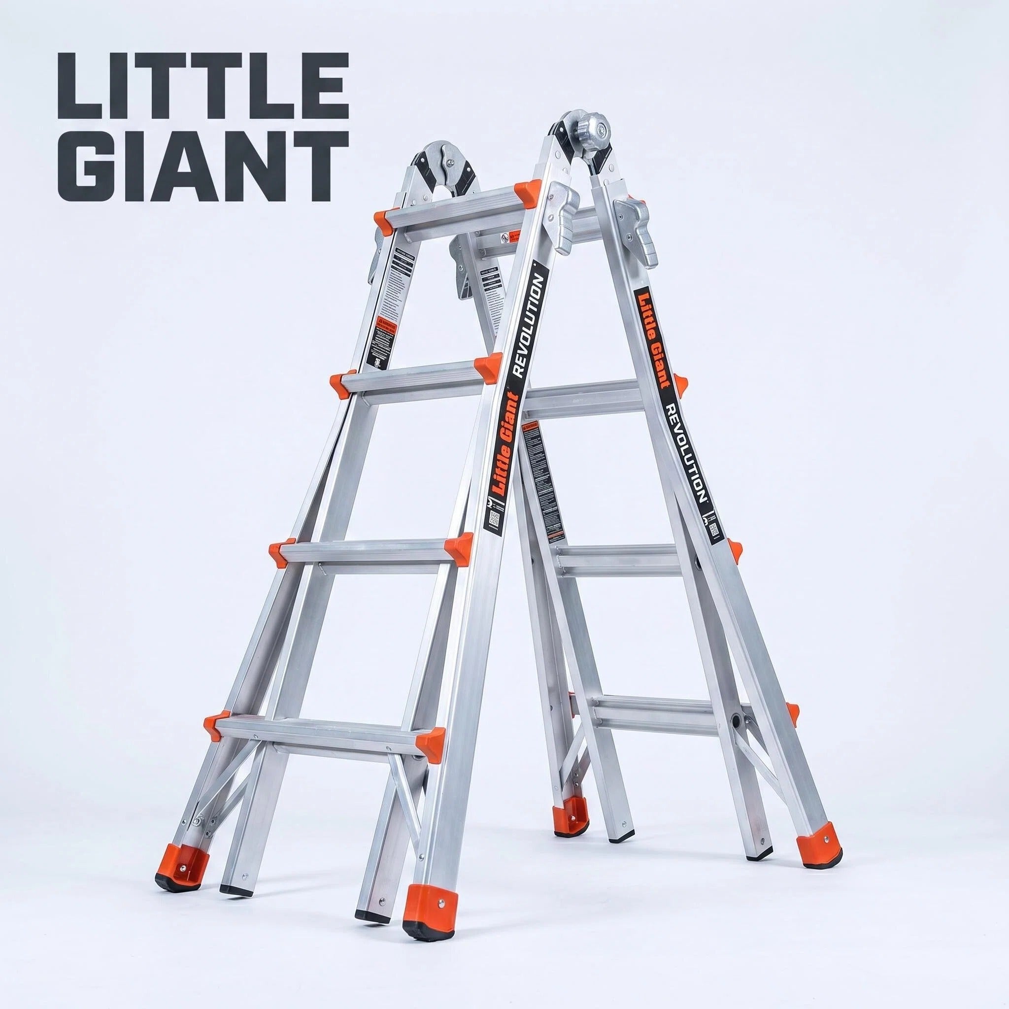 Multi-Position Ladder, Aircraft-Grade Aluminum Ultra-Lightweight Step Ladder