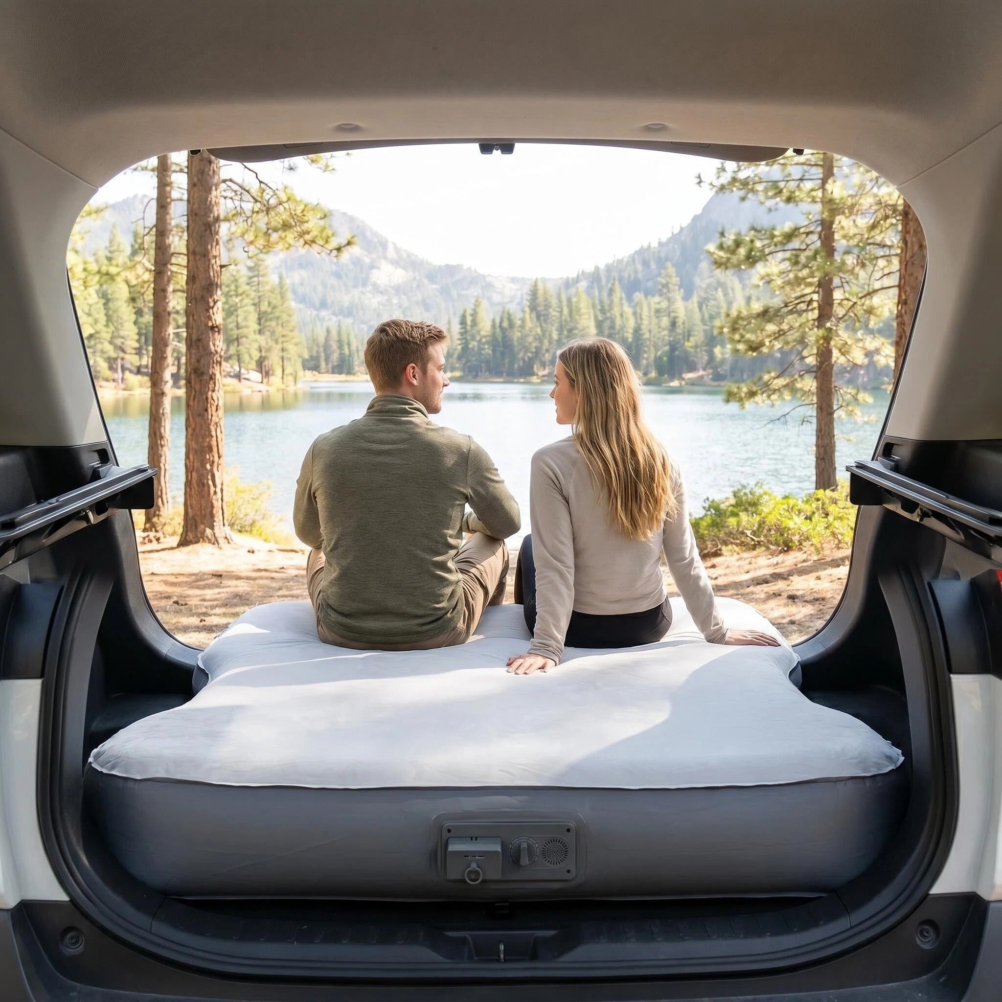 Premium SUV Air Mattress, Car Camping Inflatable Bed for SUV Trunk