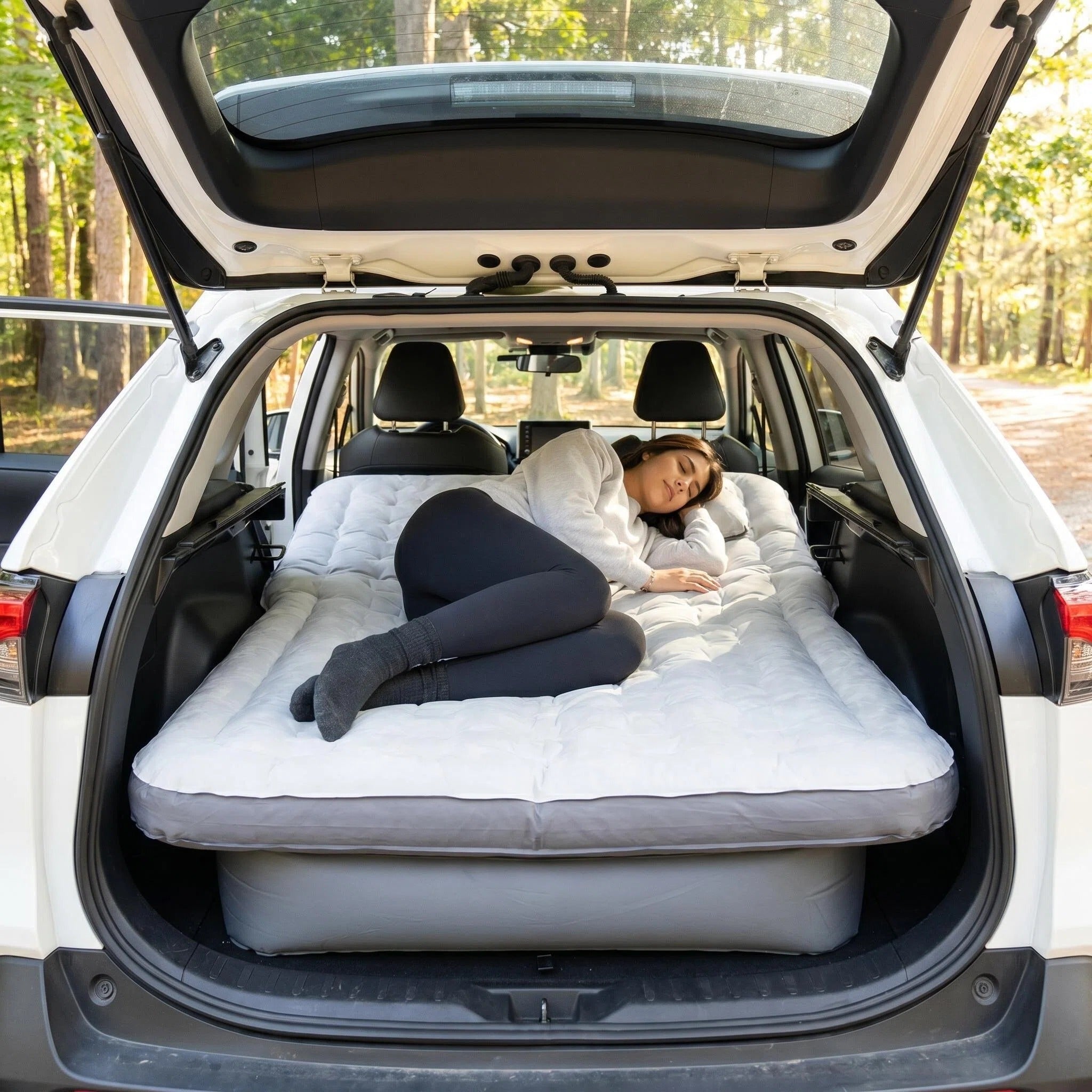 Premium SUV Air Mattress, Car Camping Inflatable Bed for SUV Trunk